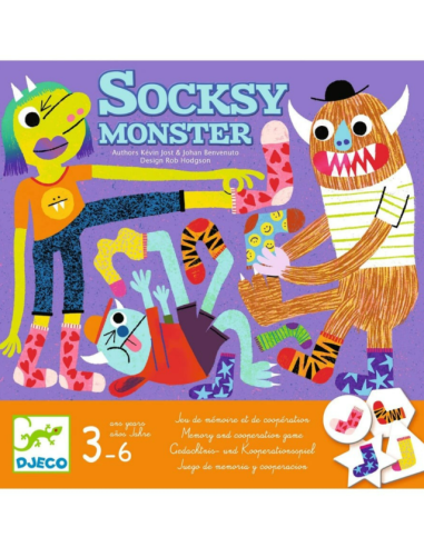 Socksy Monster, juego de mesa cooperativo Djeco