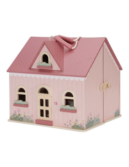 Casa de muñecas portátil de madera.  Little Dutch