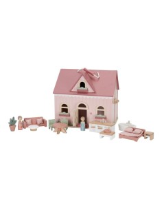Casa de muñecas portátil de madera.  Little Dutch