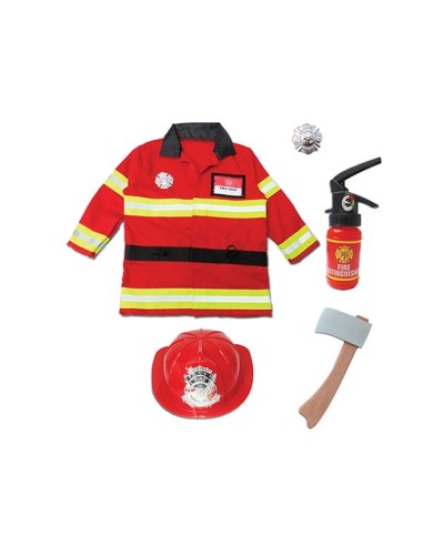 Bombero con accesorios