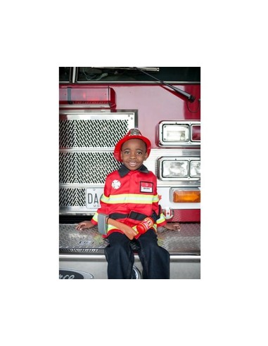 Bombero con accesorios