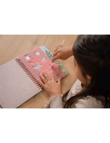 Libro de rascar rosa Little Ducth