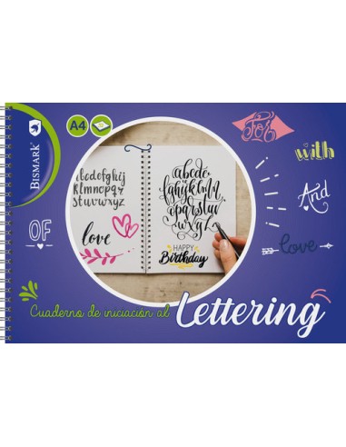 CUADERNO ESPIRAL DE LETTERING A4 32H