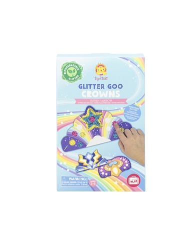 Coronas del kit de manualidades Glitter Goo Tiger Tribe