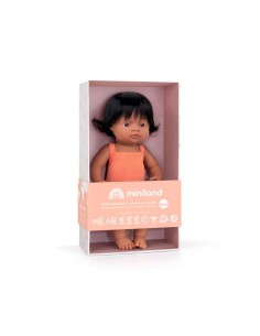 Muñeca Latinoamericana con Pelele Salmón 38 cm 2