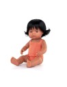 Muñeca Latinoamericana con Pelele Salmón 38 cm