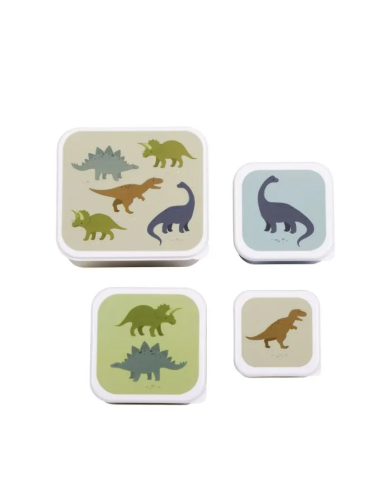 Set de lunch & snack box: Dinosaurios