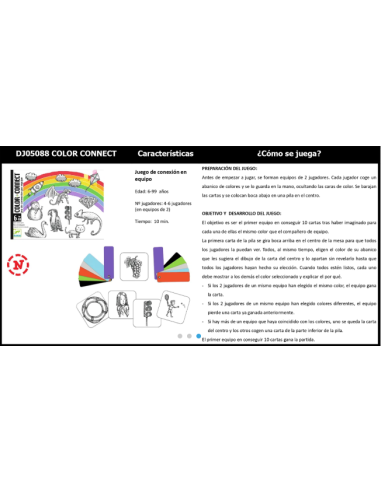 Cartas Color connect - Djeco