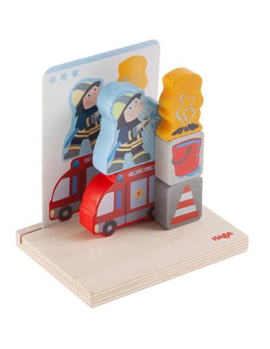 Juego de Apilar Los Bomberos HABA