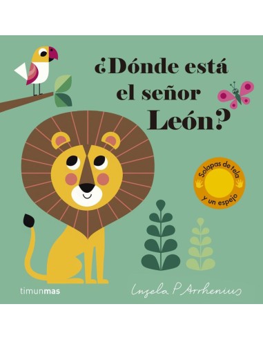 ¿DONDE ESTA EL SEÑOR LEON? Solapas de tela y un espejo