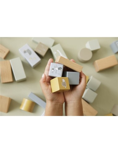 Bloques construcción azul