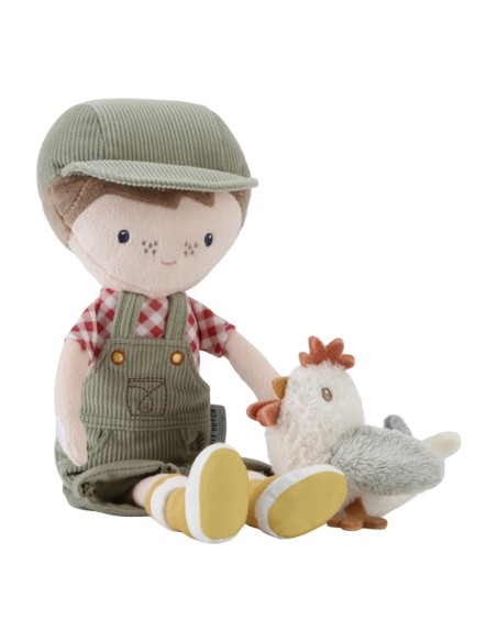 Muñeco Jim Granjero con Gallina Little Dutch