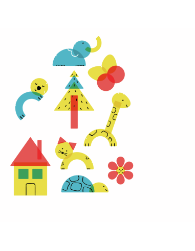 Arte de colores y formas Hape