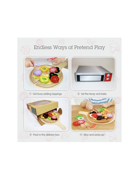 Set de Pizza con Ingredientes Hape