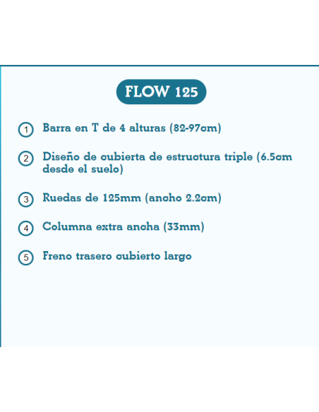 Patinete Flow 125 Rosa Negro