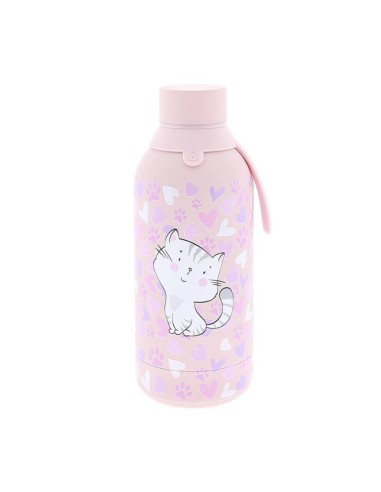Botella térmica Lovely Cat Pink