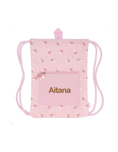 Mochila Saco Impermeable Unicorn Personalizable
