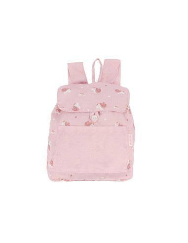 Mochila Pequeña Tela Unicorn Personalizable