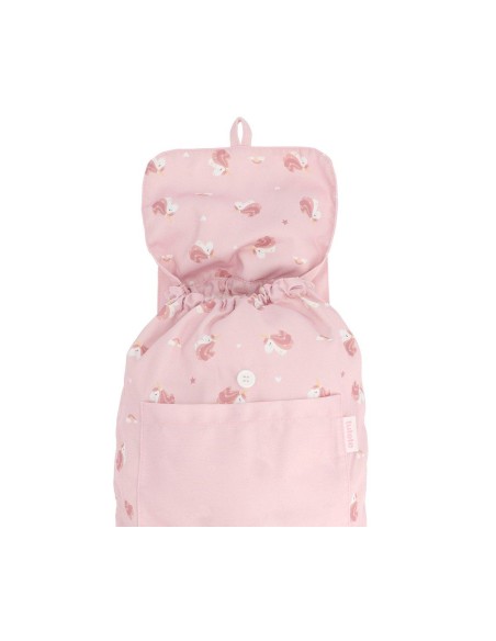 Mochila Pequeña Tela Unicorn Personalizable
