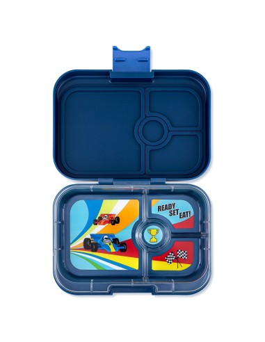 Fiambrera Yumbox Panino 4 secciones - Monte Carlo Blue Race Cars