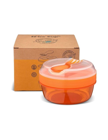 Caja Almuerzo con Tapa Refrigerante N'ice Cup Naranja Tutete