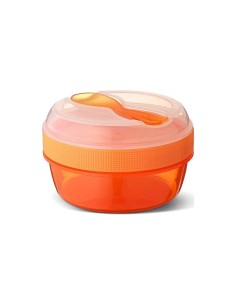 Caja Almuerzo con Tapa Refrigerante N'ice Cup Naranja Tutete 2