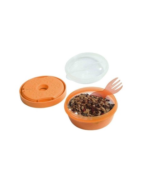 Caja Almuerzo con Tapa Refrigerante N'ice Cup Naranja Tutete