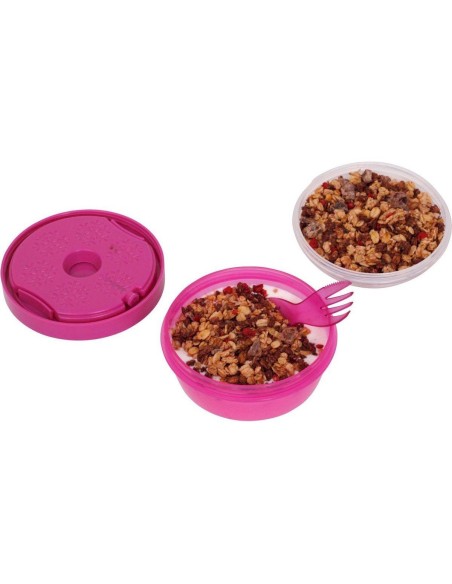 Caja Almuerzo con Tapa Refrigerante N'ice Cup Rosa Tutete