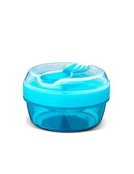Caja Almuerzo con Tapa Refrigerante N'ice Cup azul Tutete