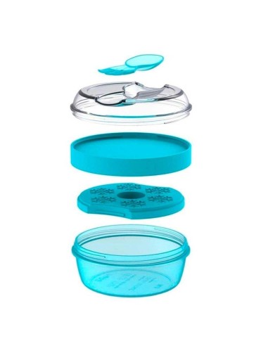 Caja Almuerzo con Tapa Refrigerante N'ice Cup azul Tutete