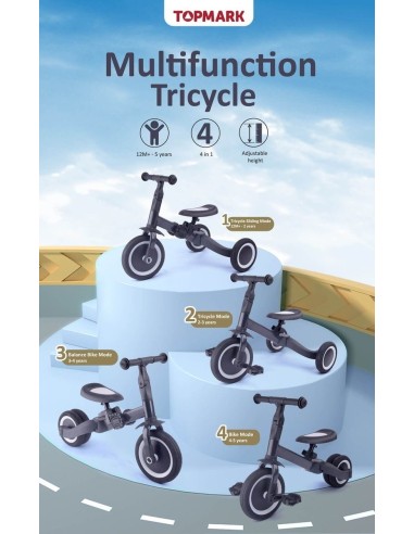 Triciclo 4 en 1 Kaya Verde