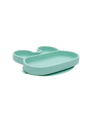 Plato con ventosa conejito mint Tutete