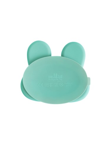 Plato con ventosa conejito mint Tutete