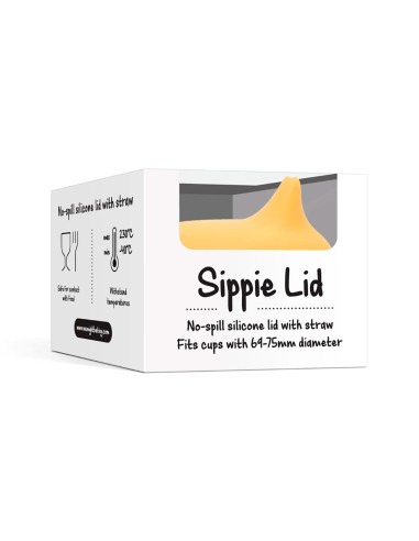 Tapa Sippie silicona Amarillo