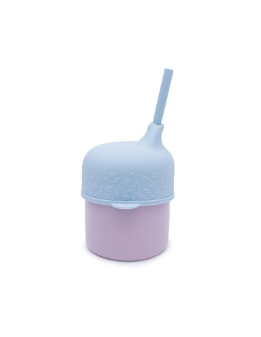 Tapa Sippie silicona azul empolvado Tutete