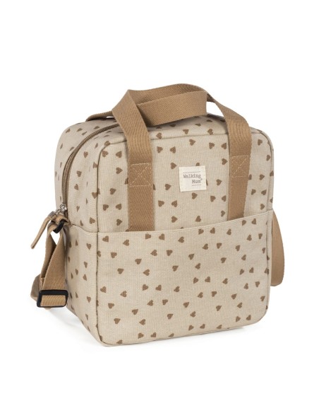 Bolsa térmica corazones Poppy canela