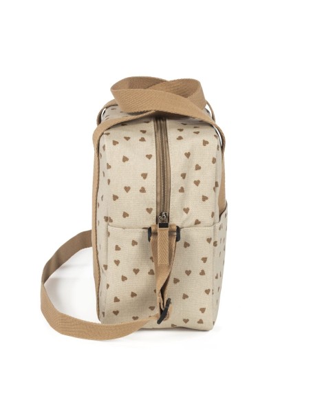 Bolsa térmica corazones Poppy canela