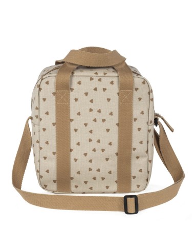Bolsa térmica corazones Poppy canela