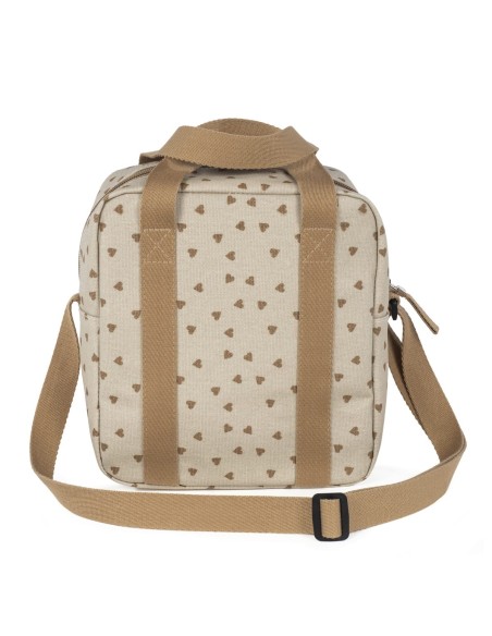 Bolsa térmica corazones Poppy canela