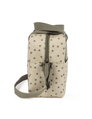 Bolsa térmica corazones Poppy musgo