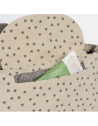 Organizador corazones Poppy musgo