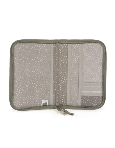 Portadocumentos corazones Poppy musgo