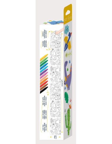 Kit de Rollos para Colorear- Dino Mundo MierEdu