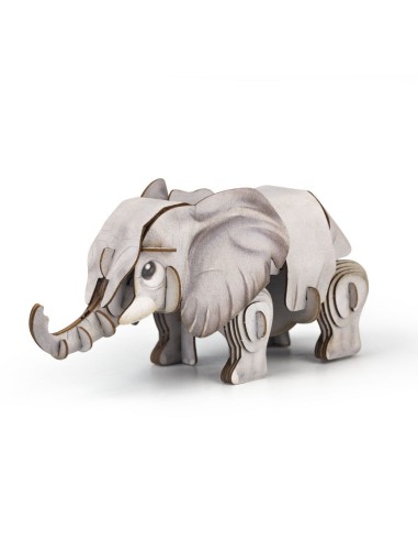 Puzzle 3D con sonido- Elefante