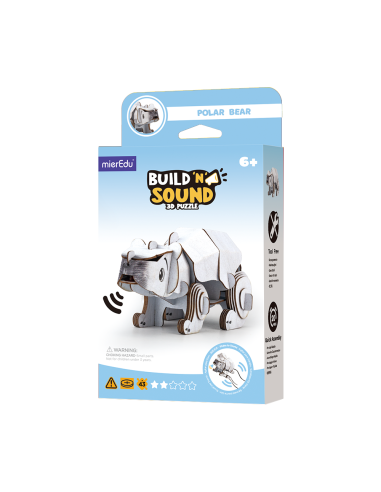 Puzzle 3D con sonido- Oso Polar