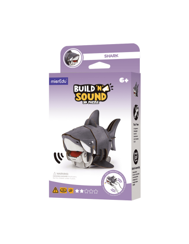 Puzzle 3D con sonido- Tiburón