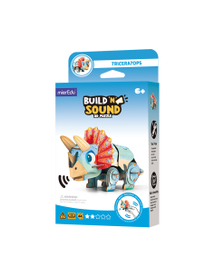 Puzzle 3D con sonido- Triceratops 2