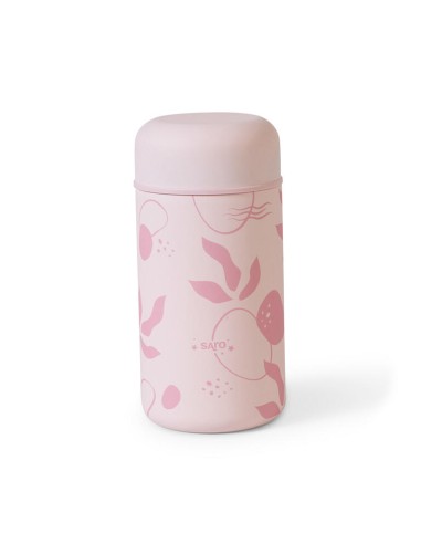 Saro termo acero sólidos 500 ml. Rosa