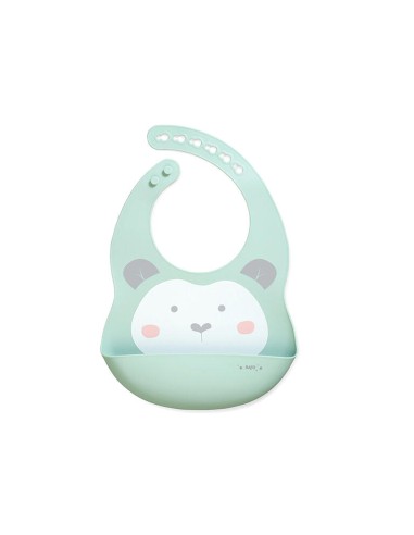 Babero de silicona Sweet & Fun menta