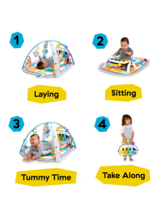 Gimnasio de juegos con música y lenguaje Kickin' Tunes 4 en 1 de Baby Einstein 2